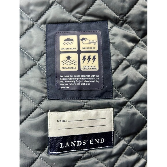 Lands End Women's Dark Blue Hooded SQUALL Coat sz XL or an 18 (15862) - Picture 13 of 15